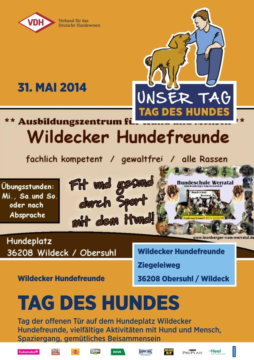 Poster Tag des Hundes 2014